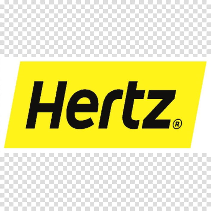 Car Logo, Car Rental, Hertz Corporation, Renting, Yellow, Text, Sign, Line transparent background PNG clipart