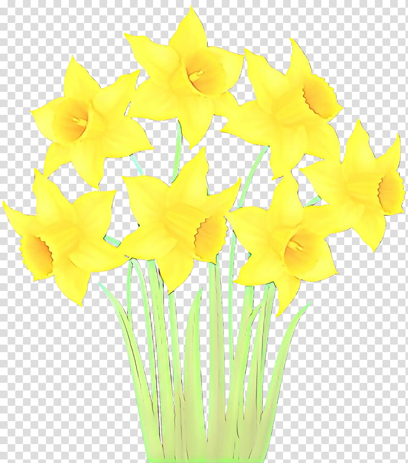 yellow flower cut flowers narcissus plant, Flowerpot, Petal, Bouquet transparent background PNG clipart