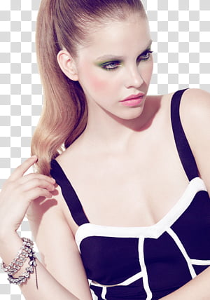 women's blue and white top transparent background PNG clipart thumbnail