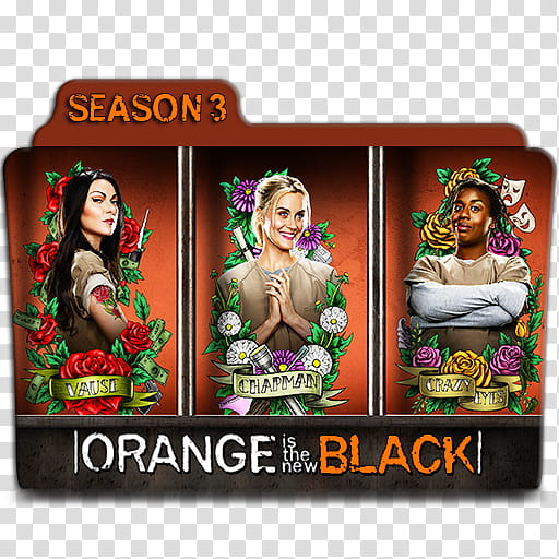 Orange Is The New Black folder icons Season , OITNB S B transparent background PNG clipart