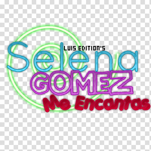Texto Selena Gomez Me Encanta transparent background PNG clipart