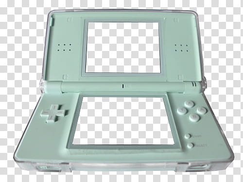 RNDOM, teal Nintendo DS illustration transparent background PNG clipart