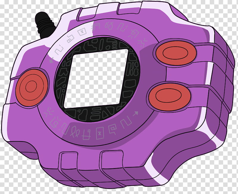 Digimon Adventure Digivices HQ Base, purple Digimon Digivice transparent background PNG clipart