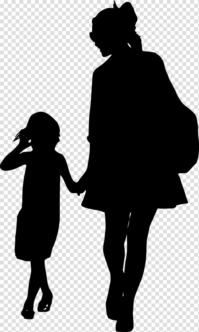Drawing Of Family, Mother, Silhouette, Daughter, Woman, Father, Girl, Mothers Day transparent background PNG clipart