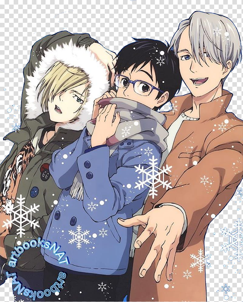 Yurio Yuri and Victor YURI ON ICE transparent background PNG clipart