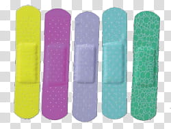 AESTHETIC GRUNGE, assorted-color band aids transparent background PNG clipart
