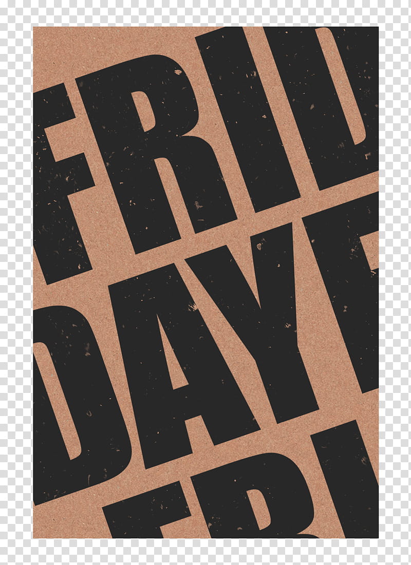 During the Week Journal Cards, black and brown Friday poster transparent background PNG clipart