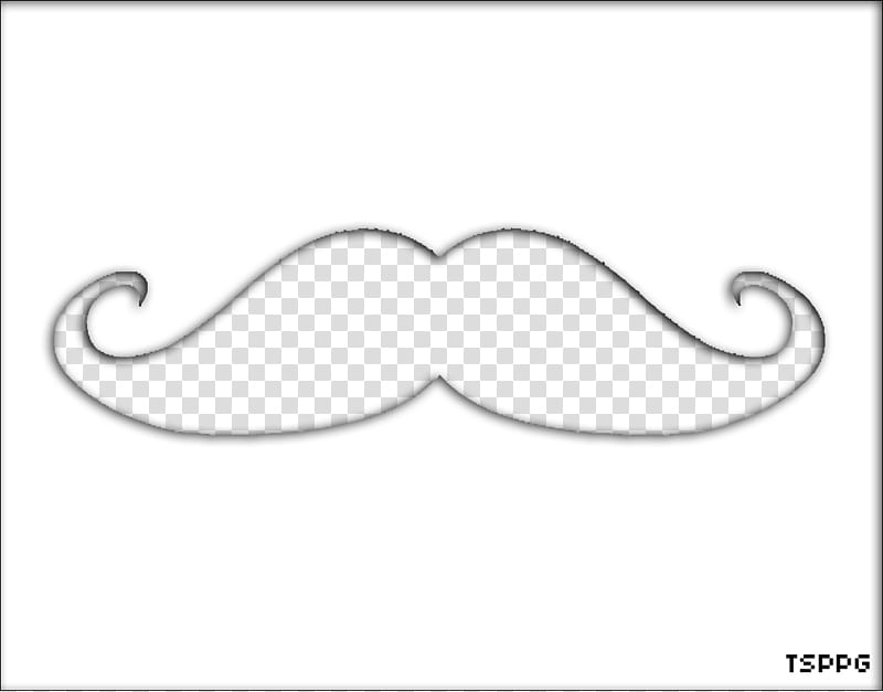 Bigote Moustache ByMiicaEditions TSPPG, white and black mustache art transparent background PNG clipart