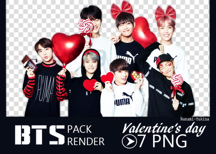 BTS VALENTINE S DAY, BTS band transparent background PNG clipart