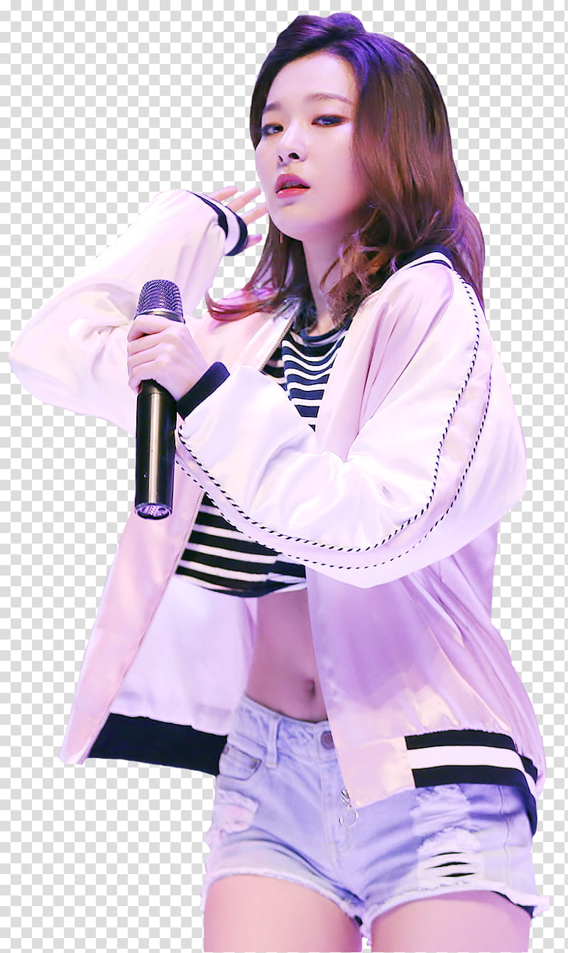 Seulgi Render , woman holding microphone transparent background PNG clipart