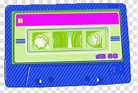 Cassettes, blue and green cassette tape illustration transparent background PNG clipart