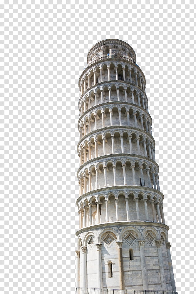 Leaning Tower of Pisa close-up transparent background PNG clipart