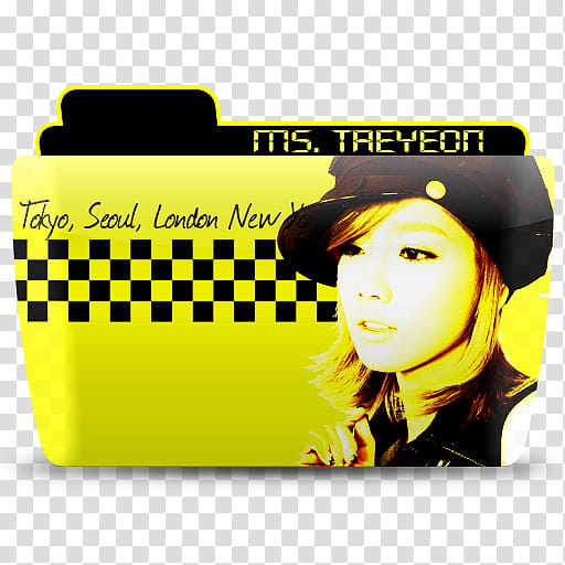 SNSD Mr Taxi Folder Icon , Taeyeon  transparent background PNG clipart