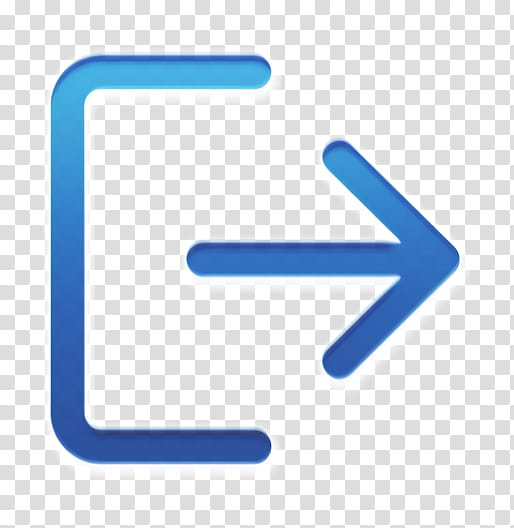 Logout icon Technology icon, Blue, Electric Blue, Line, Symbol transparent background PNG clipart