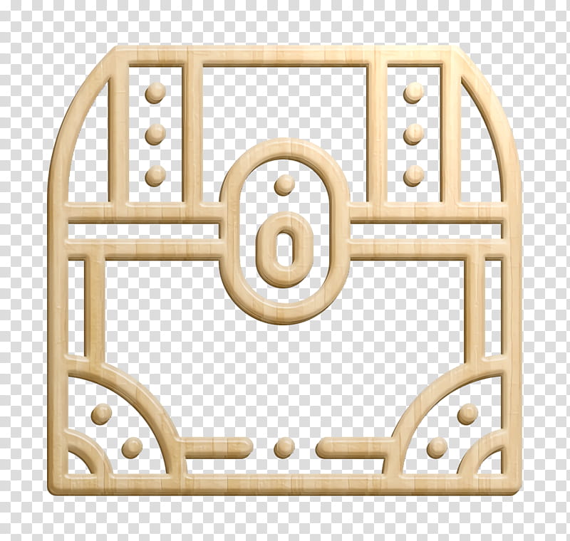 Treasure icon Archeology icon Chest icon, Rectangle, Beige, Metal transparent background PNG clipart