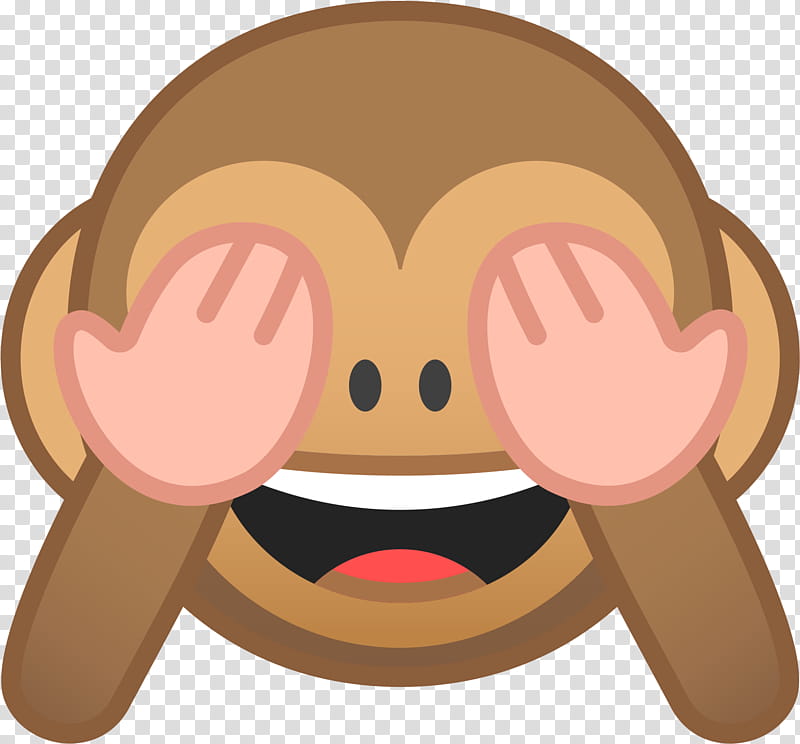 Monkey Emoji, Evil Monkey, Three Wise Monkeys, Emoticon, Drawing, Apple Color Emoji, Cartoon, Nose transparent background PNG clipart
