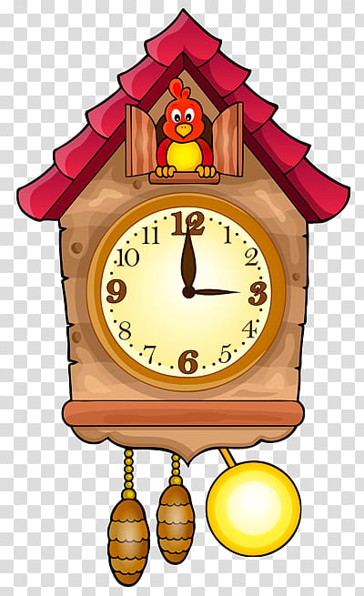 Clock, Cuckoo Clock, Floor Grandfather Clocks, Pendulum Clock, Mantel Clock, Common Cuckoo, Antique, Wall Clock transparent background PNG clipart