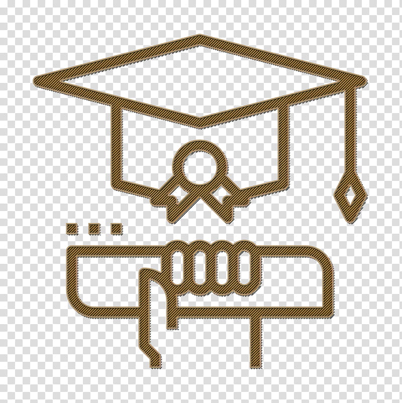 Cap icon Graduation icon Job Resume icon, Table, Outdoor Table, Furniture transparent background PNG clipart