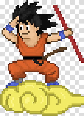 Son Goku and kitoun transparent background PNG clipart