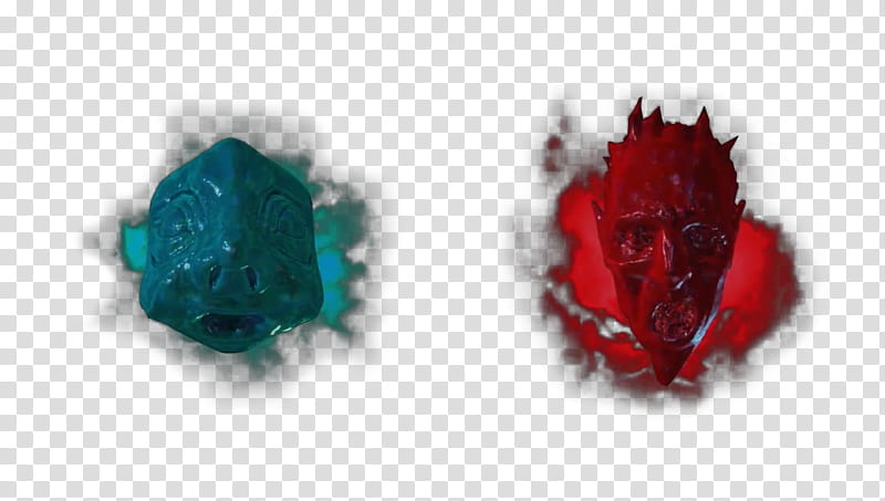 Devil May Cry  Red and Green Orb Glow Render, red and blue stones transparent background PNG clipart