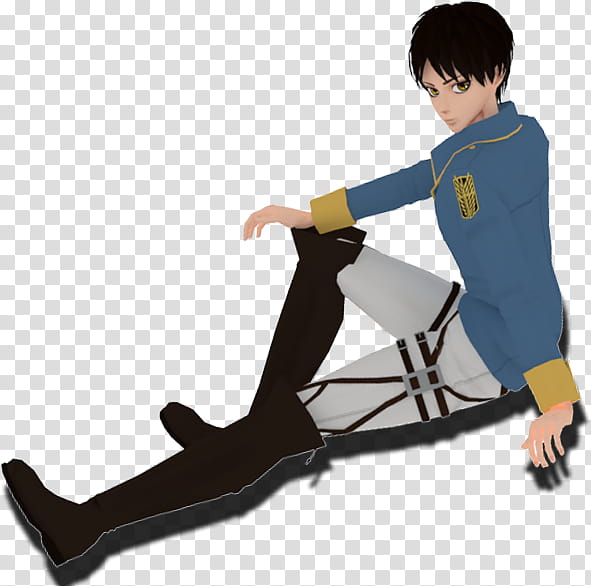 Vidro test: MMDxSnK/AoT: Eren Jaeger transparent background PNG clipart