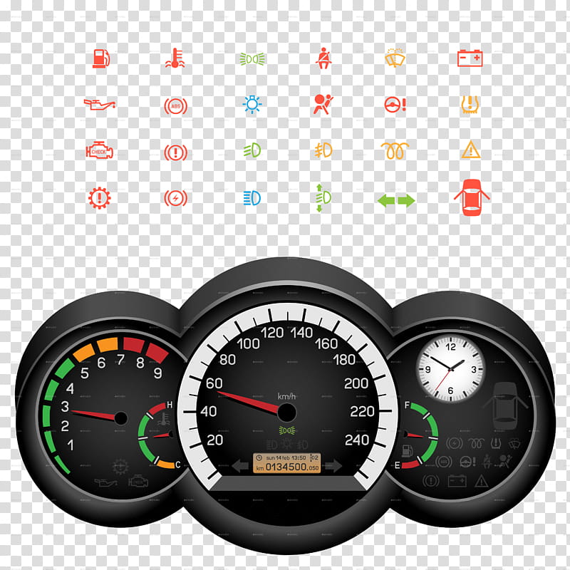 Car, Dashboard, Motor Vehicle Speedometers, Control Panel, Tachometer, Computer Icons, Usedcarpartscom Inc, transparent background PNG clipart