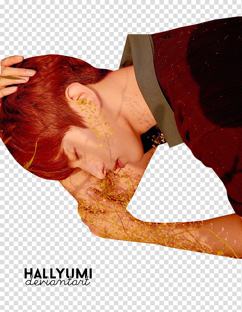 SEVENTEEN You Make My Day Follow Ver, man closing his eyes posing for transparent background PNG clipart