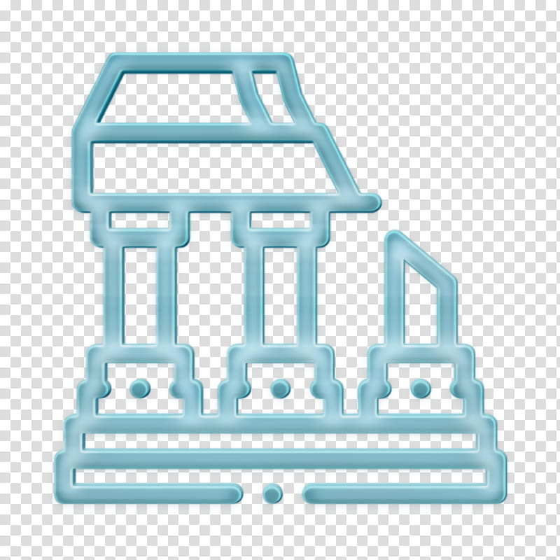 Ruin icon Archeology icon Ruined icon, Line, Logo transparent background PNG clipart