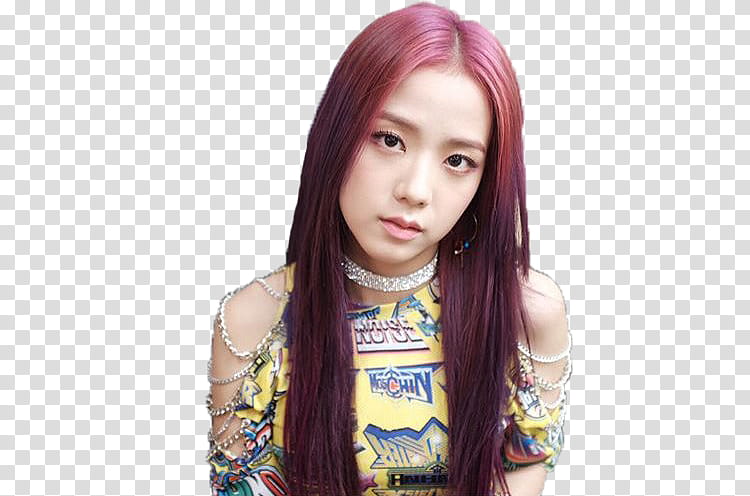 JISOO BLACKPINK, woman wearing yellow off-shoulder top transparent background PNG clipart