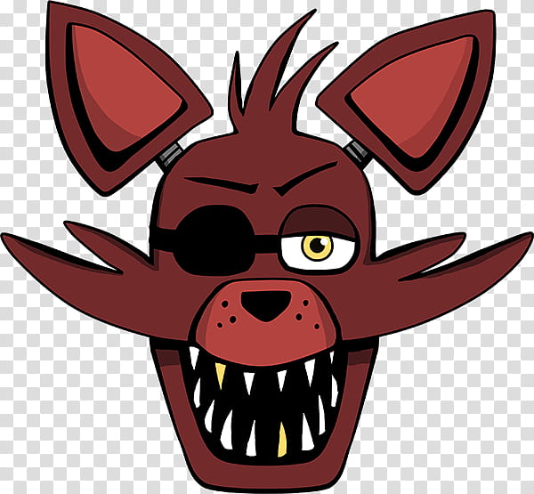 Five Nights At Freddy's - Nightmare Foxy Head Drawing - Free Transparent  PNG Clipart Images Download