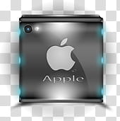 lightbleue Applestar, Apple logo transparent background PNG clipart