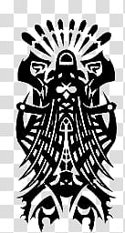 Final Fantasy XII Espers Set, black tribal illustration transparent background PNG clipart