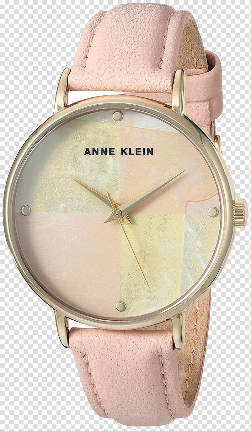 Cartoon Clock, Anne Klein, Watch, Watch Bands, Strap, Leather, Gold, Fashion transparent background PNG clipart