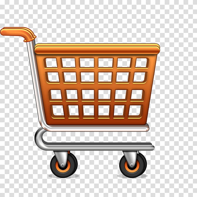Supermarket, Shopping Cart, Shopping Cart Software, Online Shopping, Shopping Bag, Ecommerce, Grocery Store, Orange transparent background PNG clipart