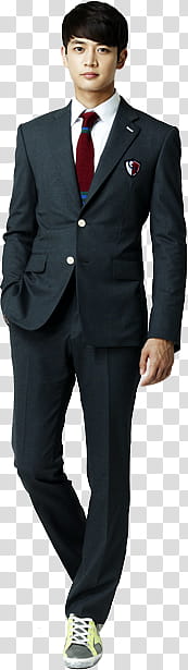 For you in full blossom x, Cha Eun Woo wearing black formal suit standing  and smiling transparent background PNG clipart