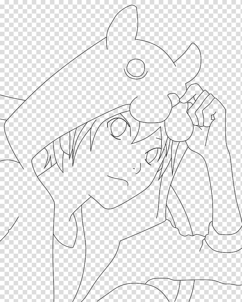 Yukine Line Art WIP transparent background PNG clipart