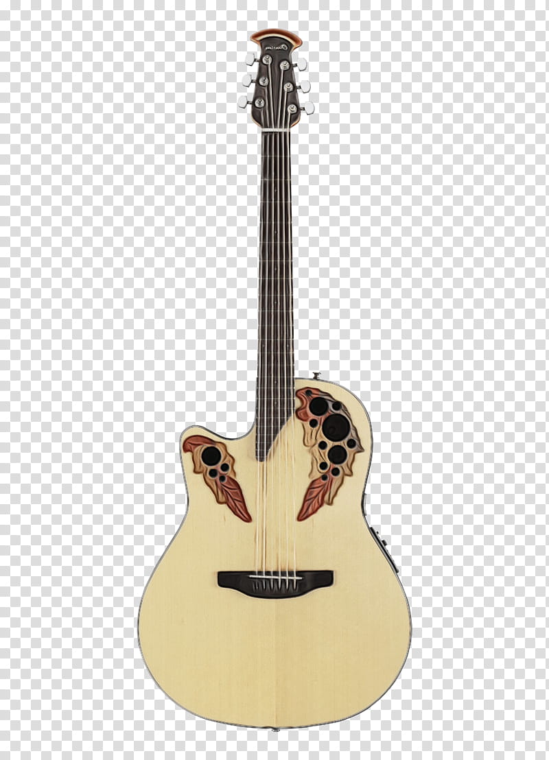 Guitar, Watercolor, Paint, Wet Ink, String Instrument, Musical Instrument, Plucked String Instruments, Acoustic Guitar transparent background PNG clipart