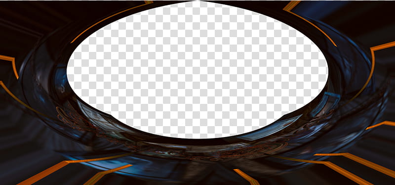 Wide Spaceship door, black and orange transparent background PNG clipart