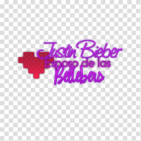 Texto Justin Bieber Esposo de Las Beliebers transparent background PNG clipart