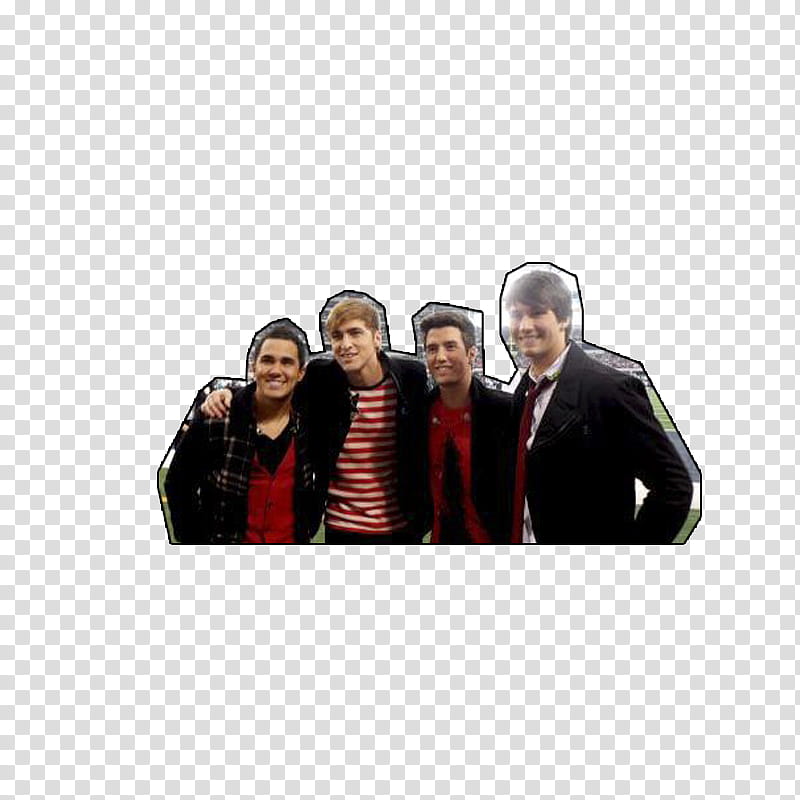 four member boy band transparent background PNG clipart