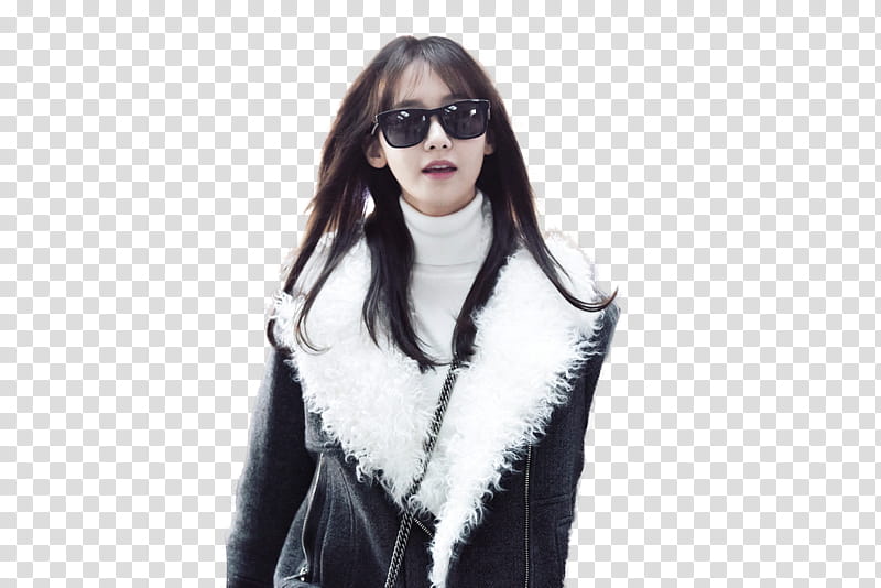 DEU GIA YOONA JESSICA YURI, woman in black and white coat transparent background PNG clipart