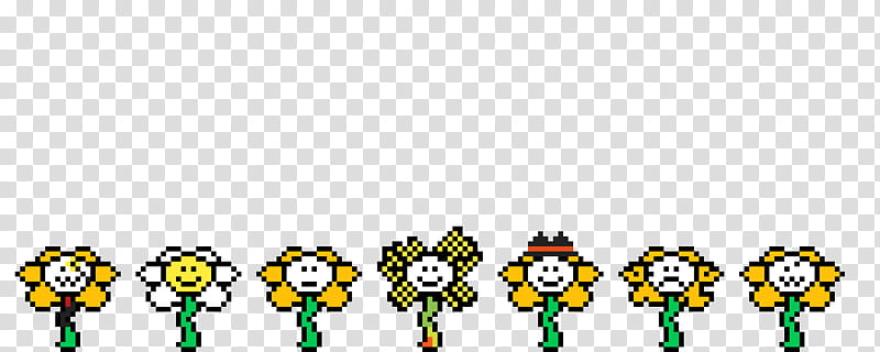 Undertale Sprite Flowey Overworld, sprite transparent background