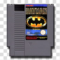 Roms Cartridge Icons , NES, Batman transparent background PNG clipart