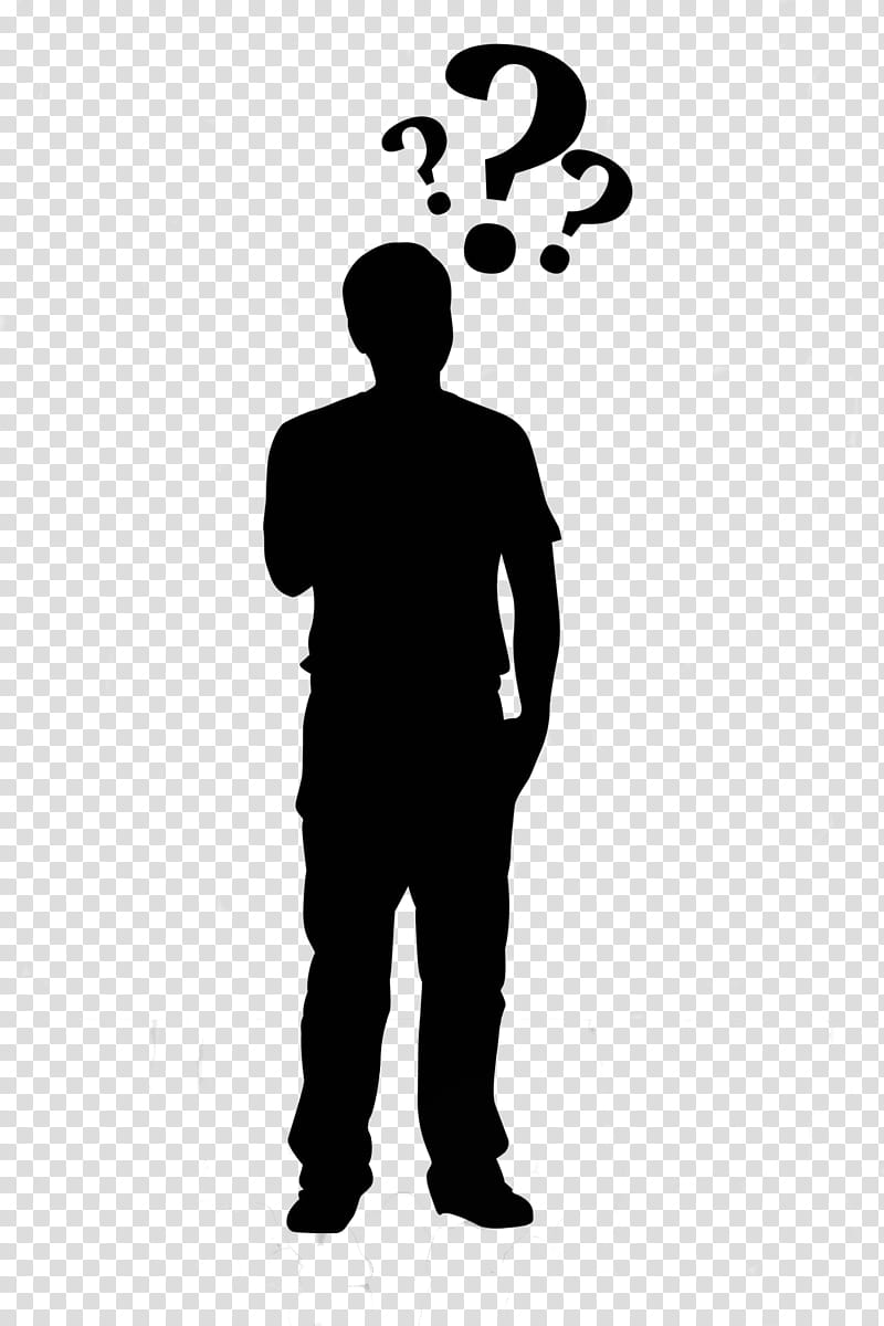 Person, Thought, Human, Silhouette, Mind, Stick Figure, Question, Drawing transparent background PNG clipart
