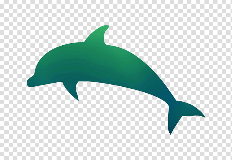 Dolphin, Silhouette, Portrait, Fin, Bottlenose Dolphin, Green, Cetacea, Common Dolphins transparent background PNG clipart