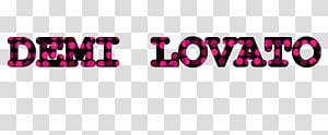 Texto Demi Lovato transparent background PNG clipart thumbnail