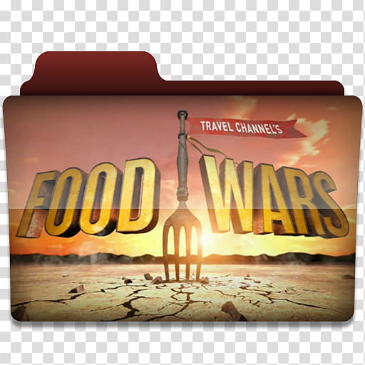 Windows TV Series Folders E F, Travel Channel's Food Wars folder icon illustration transparent background PNG clipart