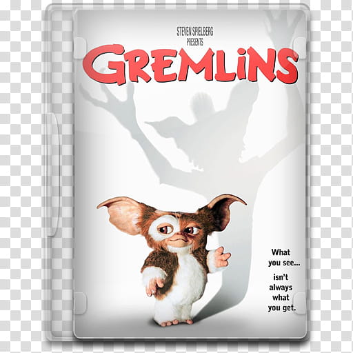 Movie Icon , Gremlins, Gremlins DVD case transparent background PNG clipart