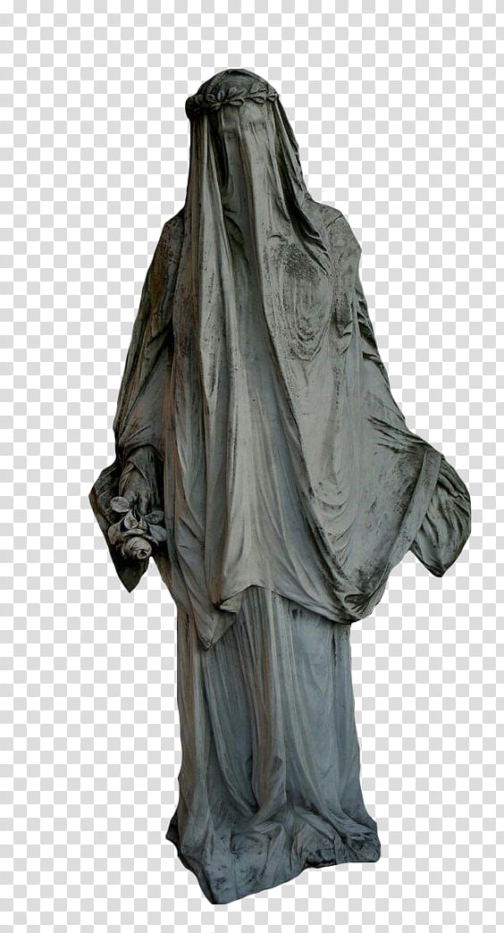 , gray concrete human profile statue transparent background PNG clipart
