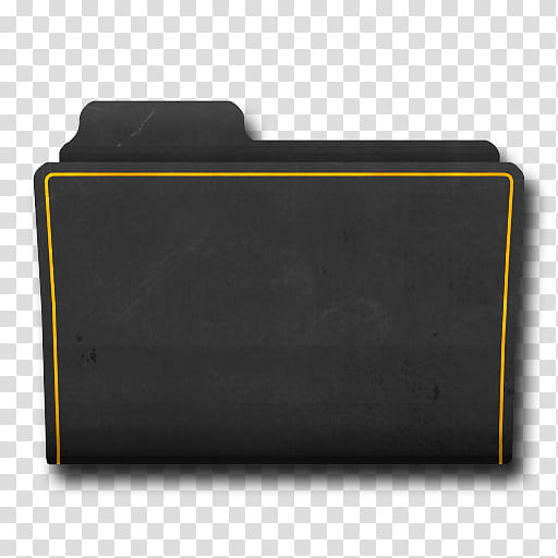 Orange Phoenix Icon , Blank-Folder, black and yellow folder transparent background PNG clipart